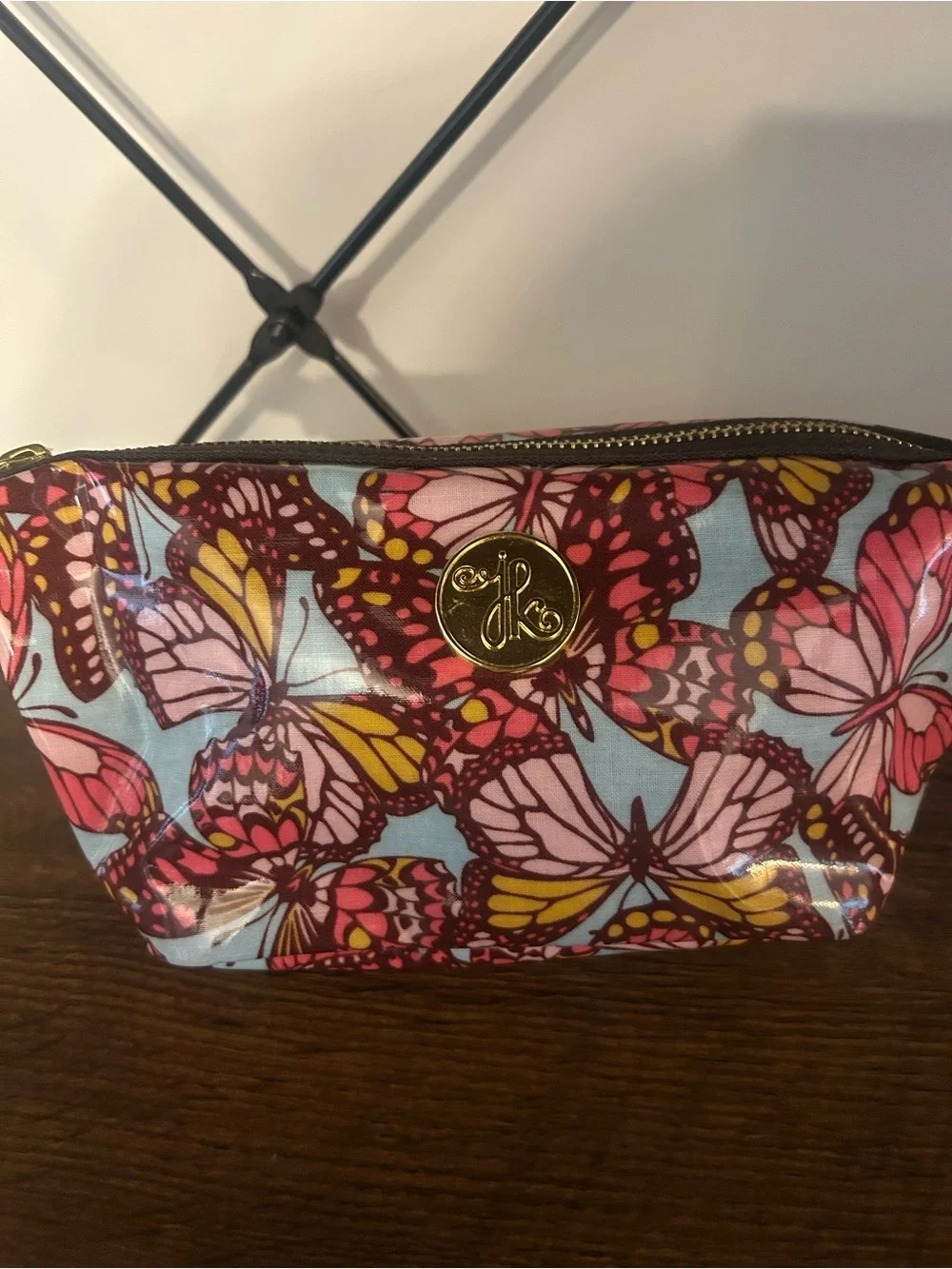 Josephine Kimberling Butterfly Pattern Cosmetic Pouch.